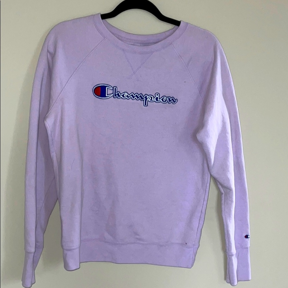 lavender champion crew neck